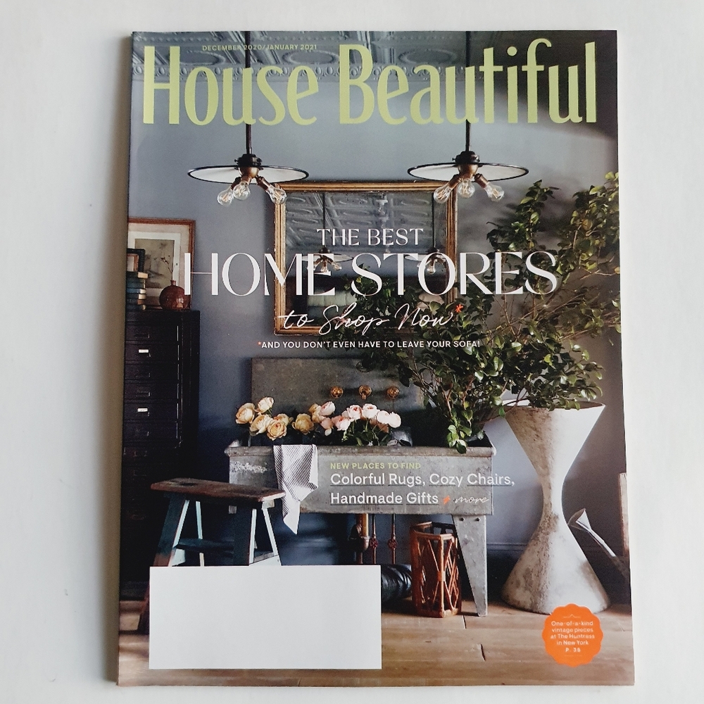 House Beautiful Magazine December, 2020 - The Best Home Stores to Shop